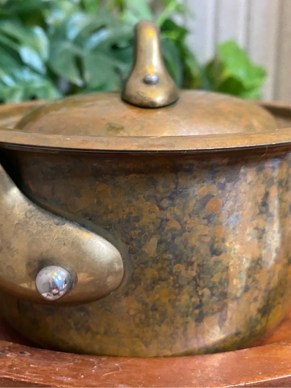 VTG Williams Sonoma Copper Cookware Small Saucepan Pot with Lid Made in France